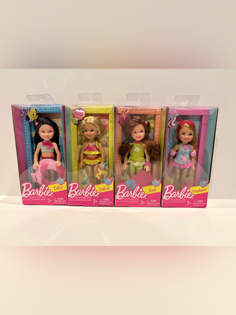 2011 Chelsea & Friends Beach Collection dolls - set of 4
